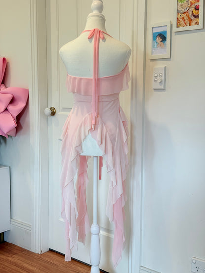Duotone Jellyfish Overdress - Baby Pink x Pink Tulle Mesh