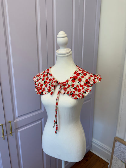 Flower collar - Camellia Cat Japanese Cotton