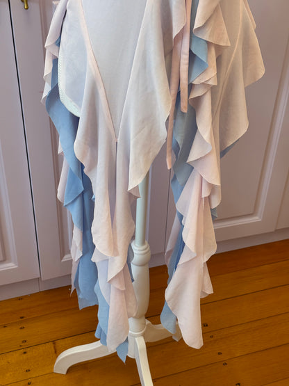 Duotone Jellyfish Overdress - Baby Pink x Baby Blue Tulle Mesh