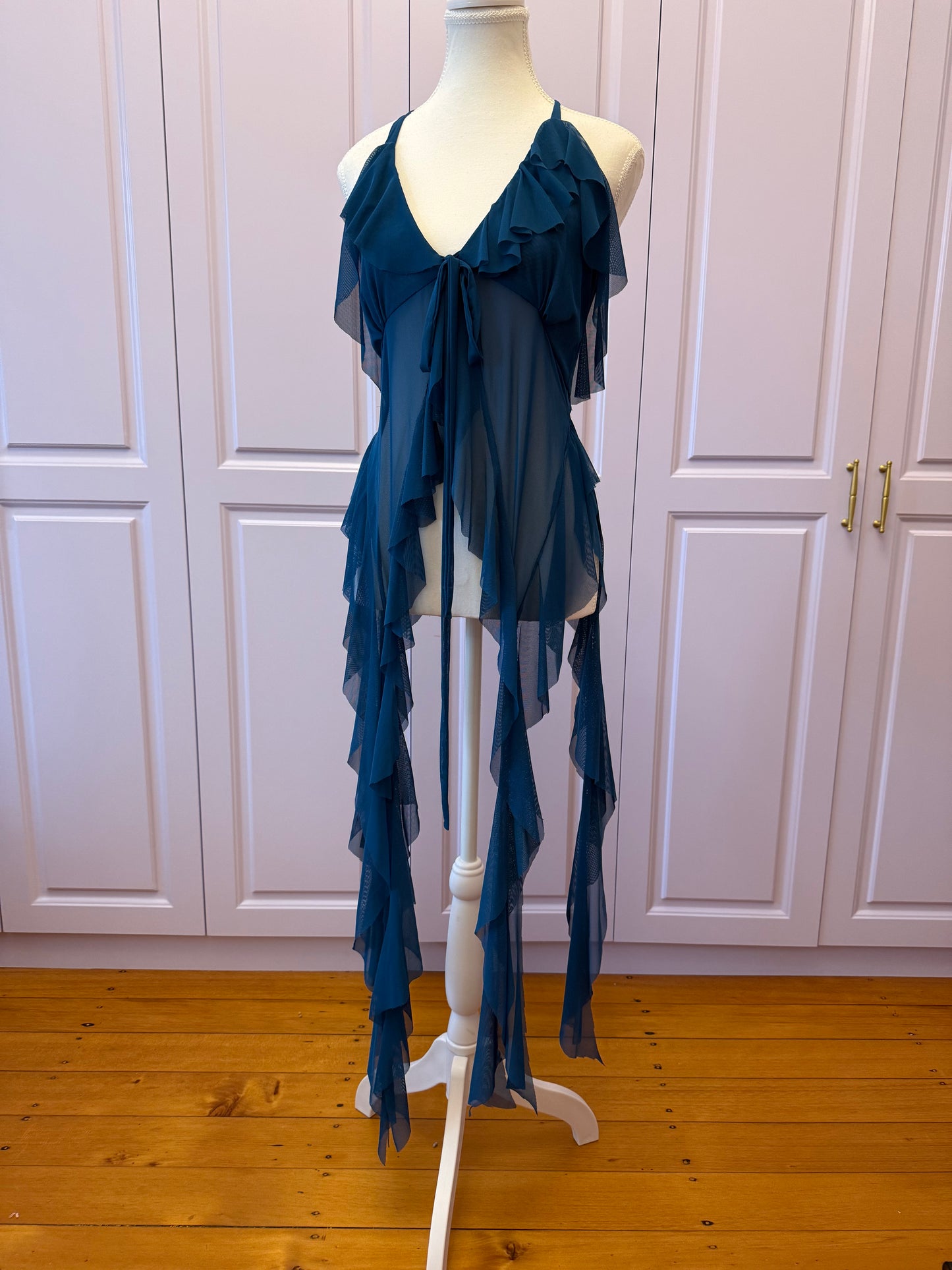 Jellyfish Overdress - Teal Tulle Mesh