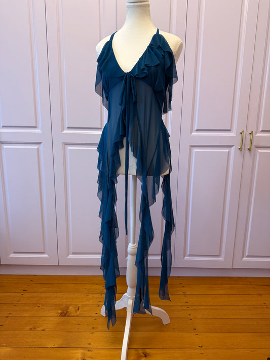 Jellyfish Overdress - Teal Tulle Mesh