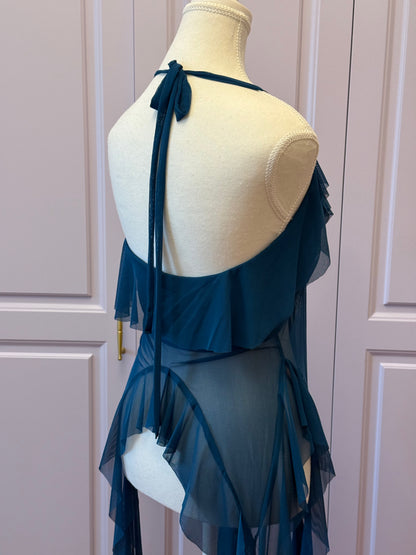 Jellyfish Overdress - Teal Tulle Mesh