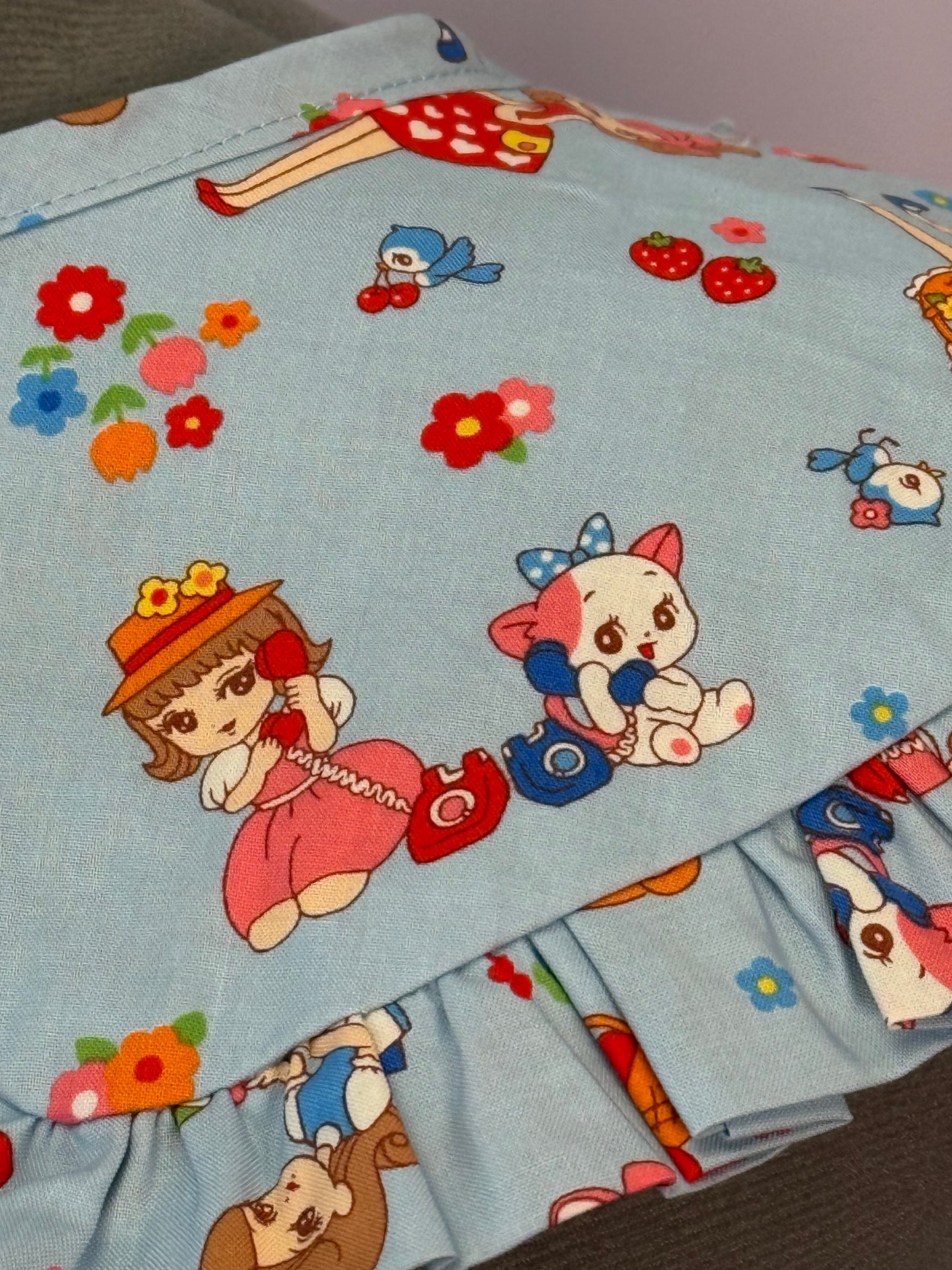 Sailor collar - Animal Friends Japanese Cotton