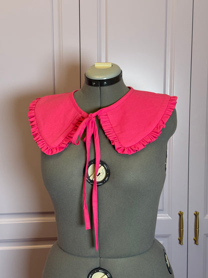 Triangle collar - Pink Linen