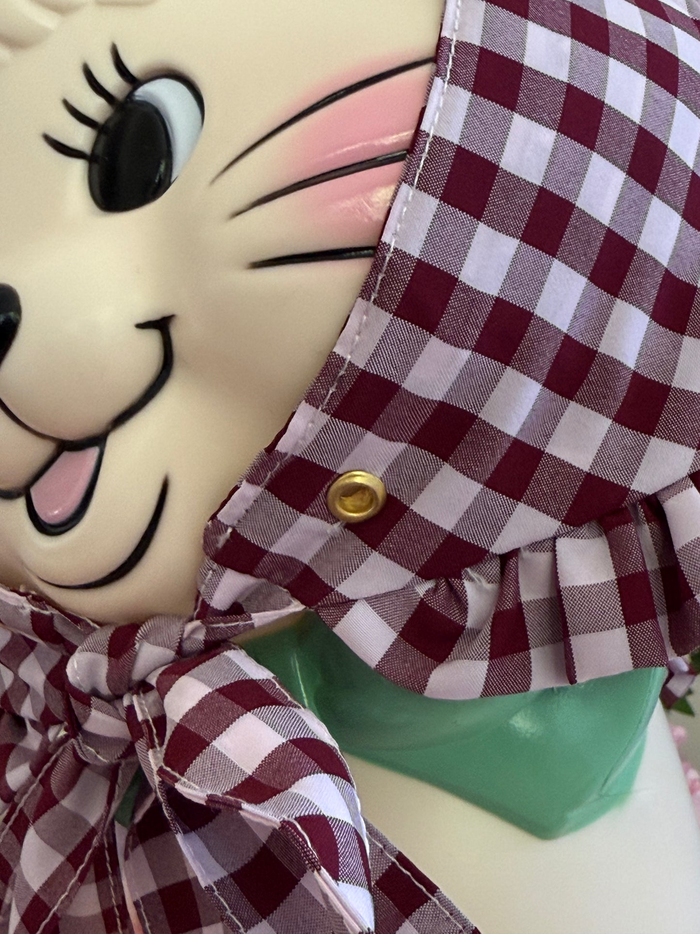 Trinket Scarf - Brown Gingham Cotton x Poly