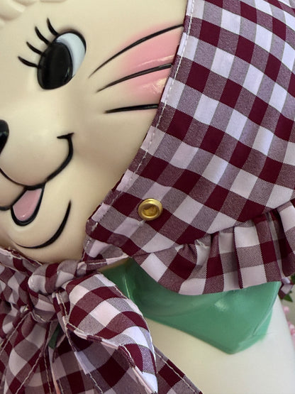 Trinket Scarf - Brown Gingham Cotton x Poly