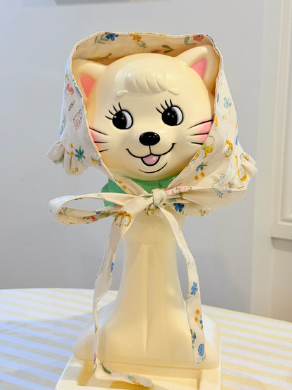 Babushka Scarf - Cute Birds Japanese Cotton
