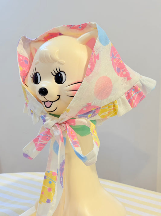 Babushka Scarf - Cute Balloons Japanese Cotton