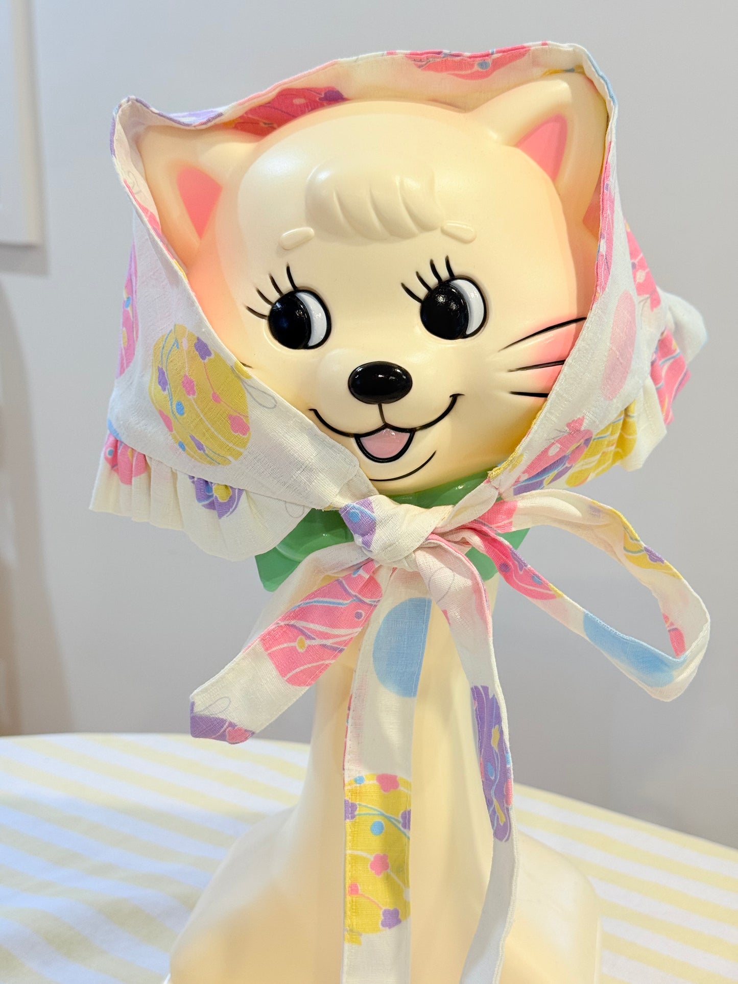 Babushka Scarf - Cute Balloons Japanese Cotton