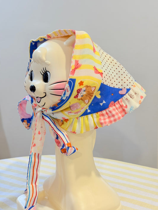 Babushka Scarf - Cute Patchwork Japanese Cotton