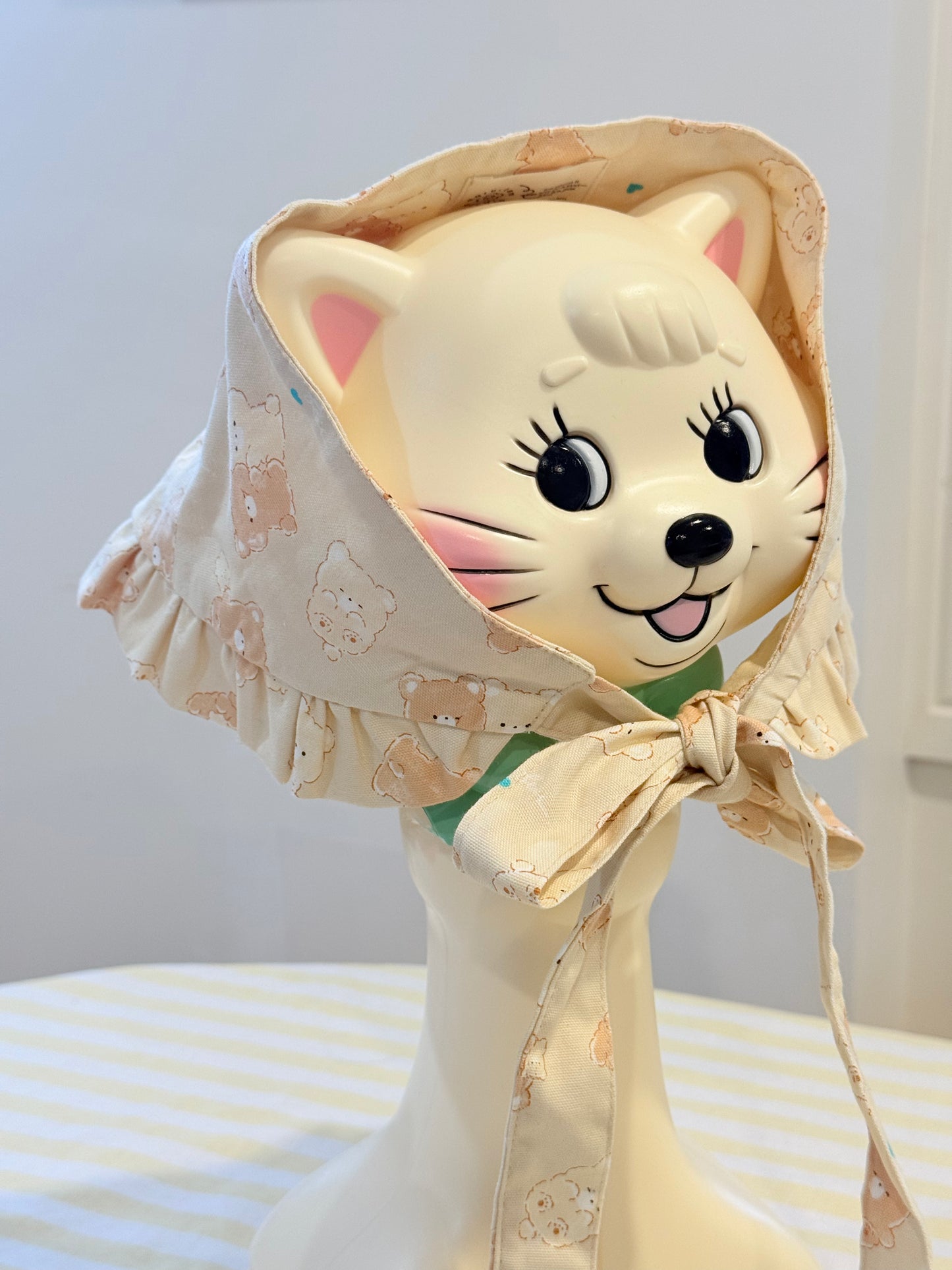 Babushka Scarf - Beary Cute Japanese Cotton