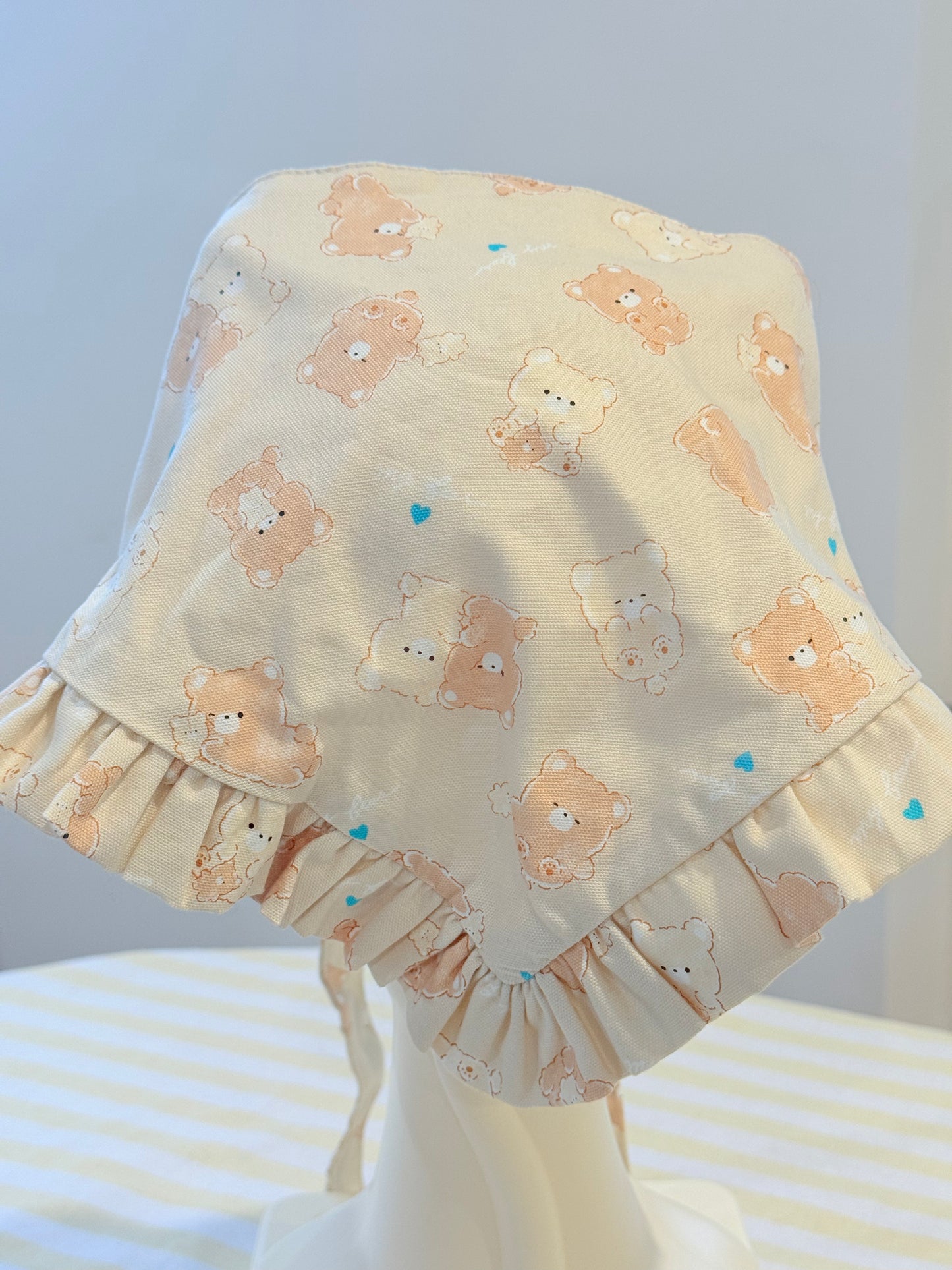 Babushka Scarf - Beary Cute Japanese Cotton