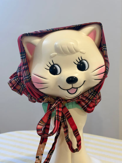 Babushka Scarf - Bear Tartan Cotton