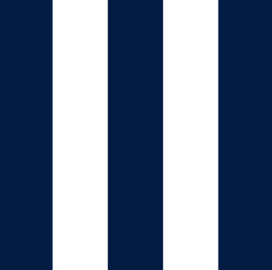 Cotton - Navy Blue Stripe