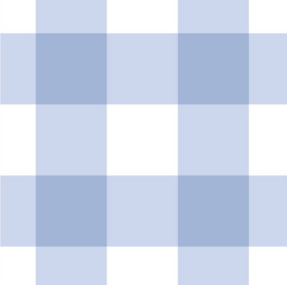 Cotton - Navy Blue Check (Large)