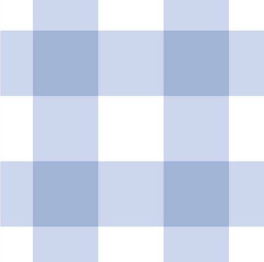 Cotton - Navy Blue Check (Large)