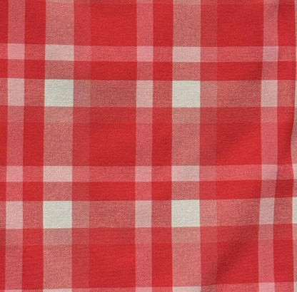 Cotton x Poly Blend - Red Picnic