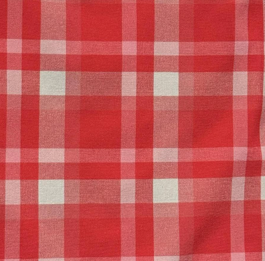 Cotton x Poly Blend - Red Picnic