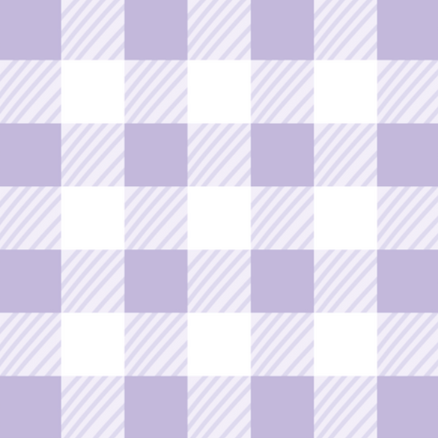 Cotton x Poly Blend - Lilac Check (Small)