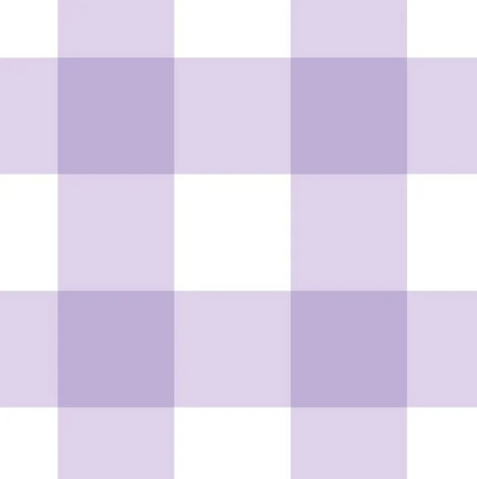 Cotton x Poly Blend - Lilac Check (Large)